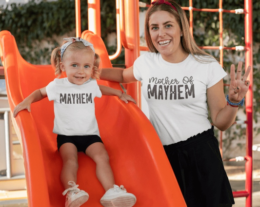 Purple LadyBug Decor shirts Mother of Mayhem and Mayhem Shirts