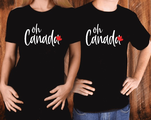 Purple LadyBug Decor shirts Unisex Oh CANADA - word T-Shirt