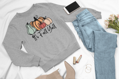 Purple LadyBug Decor shirts Women's It's Fall Y'all Sweatshirt