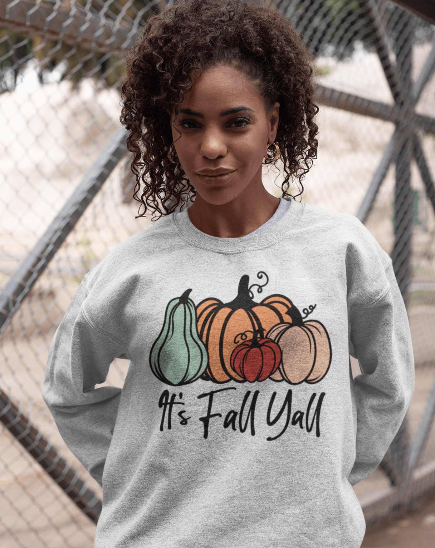 Purple LadyBug Decor shirts Women's It's Fall Y'all Sweatshirt