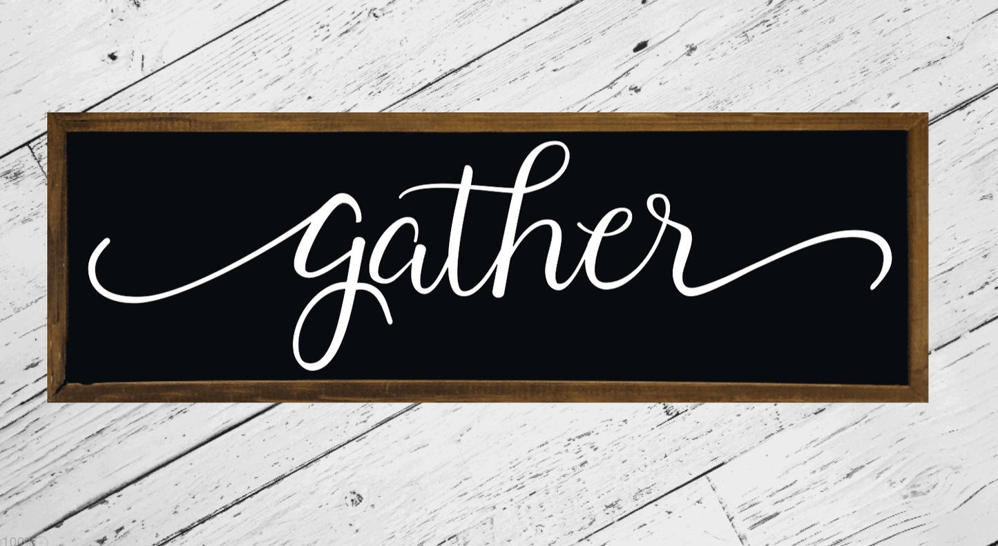 Purple LadyBug Decor Sign Gather Farmhouse Wood Sign | Handcrafted Wood Sign