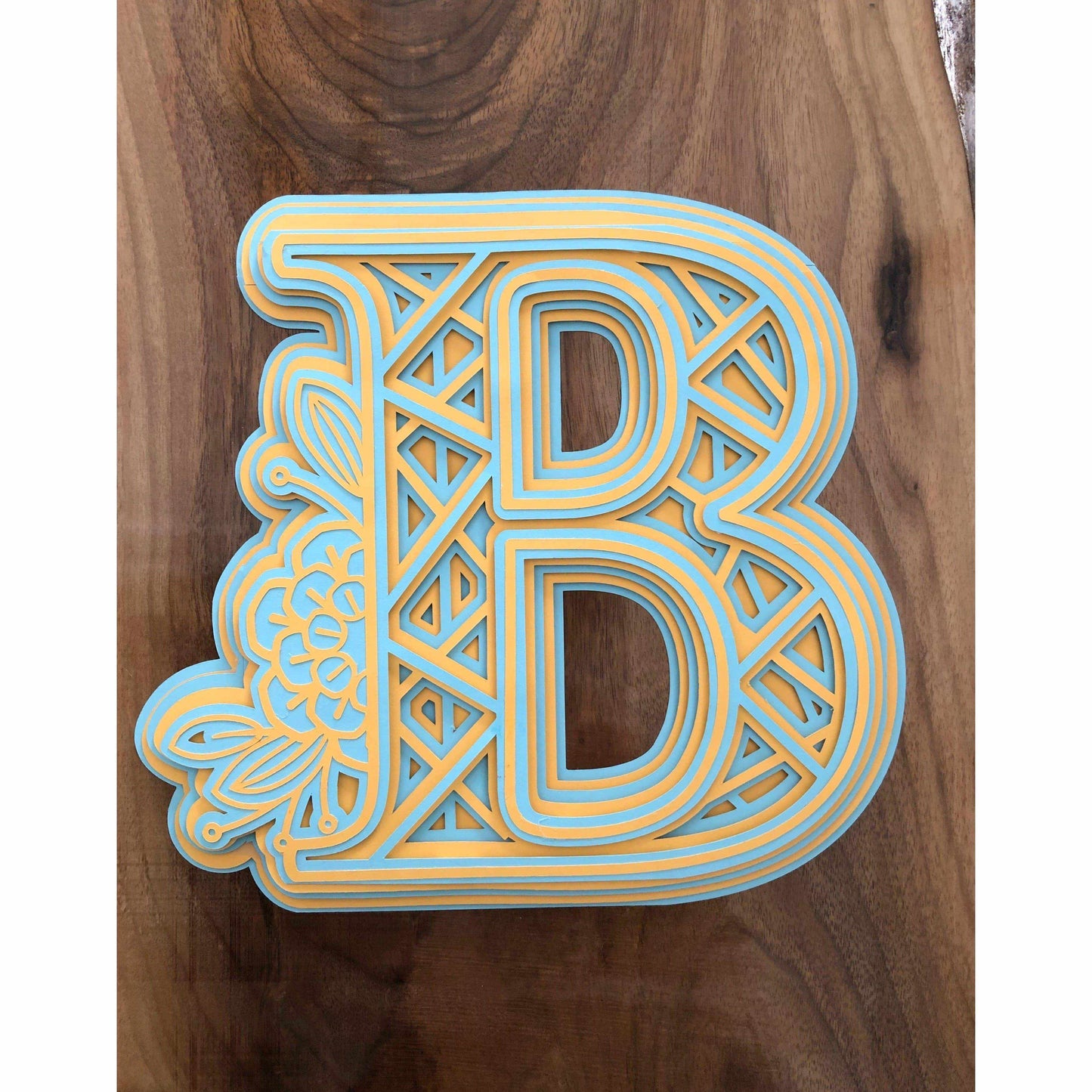 Purple LadyBug Decor Sign Mandala Wall Art for Children - Framed