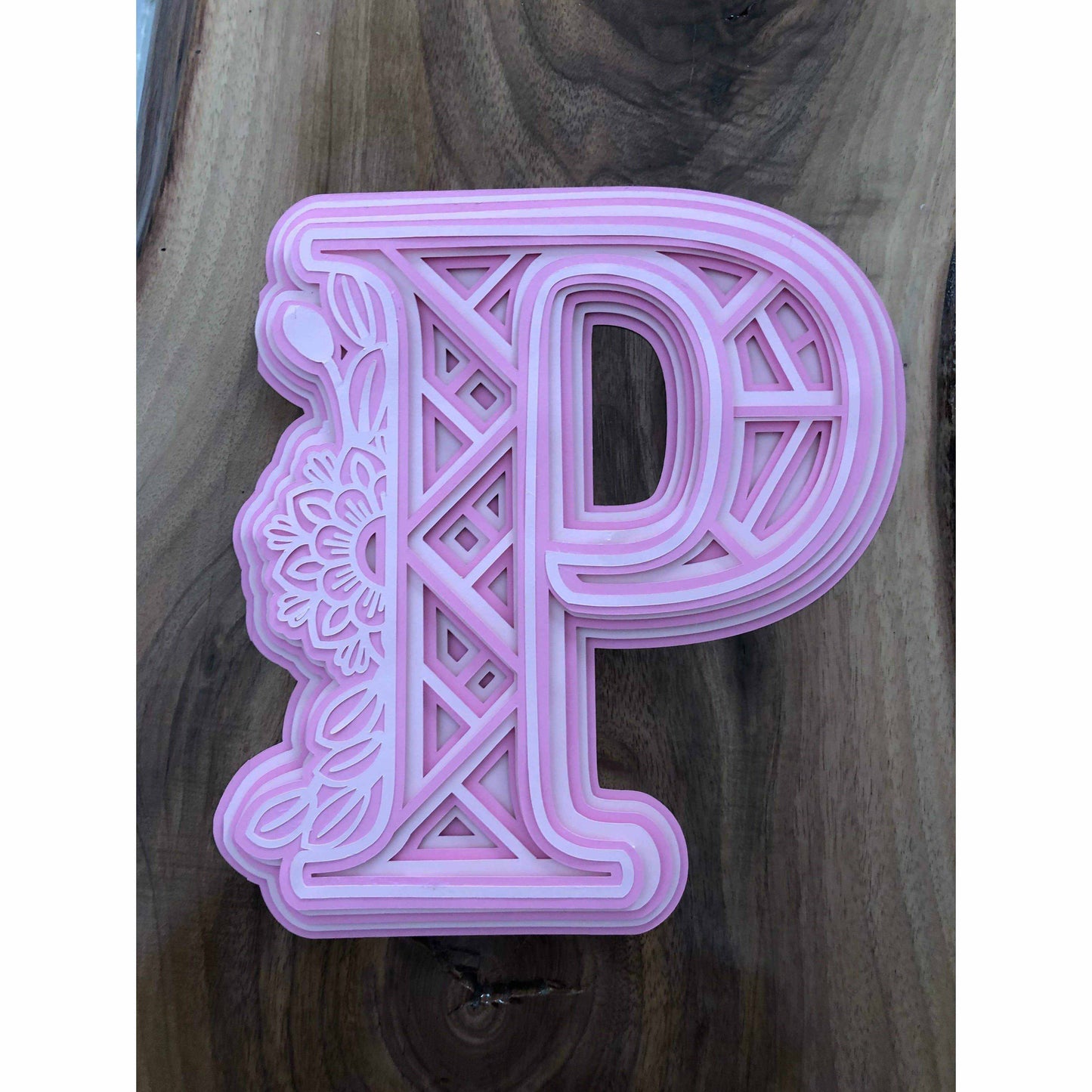 Purple LadyBug Decor Sign Mandala Wall Art for Children - Framed