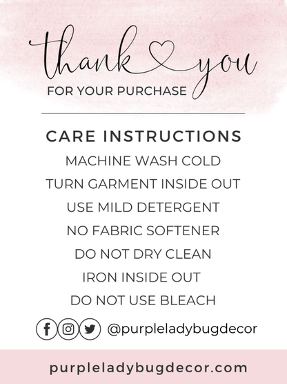 Purple LadyBug Decor Tea Towel Kiss the Cook -  Tea Towel